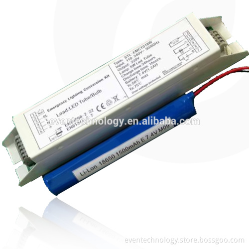 18650 small size battery pack install in the led tube inside emergency light battery backup 1-3hours